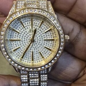 JBW Goldtone Women's Watch with Diamond Accents